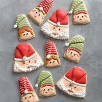 Santa and Elf Christmas Cookies image