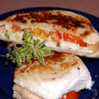 Grilled Feta and Tomato Sandwich image
