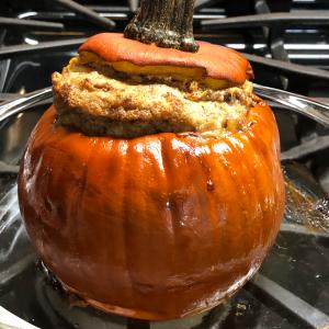 Baked Custard-Filled Whole Pumpkin_image