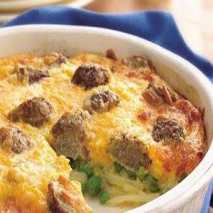 Impossibly Easy Cheesy Meatball Pie_image
