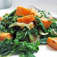 Roasted Yam and Kale Salad image