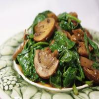 Mushrooms and Spinach Italian Style image