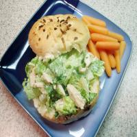 Caesar Salad Sandwiches With Chicken image