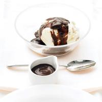 Chocolate Maple Sauce on Maple-Walnut Ice Cream image
