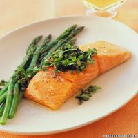Slow Roasted Salmon with Caper-and-Herb Relish_image