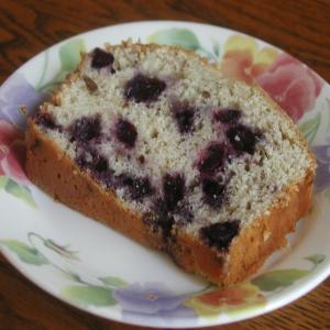 Blueberry Bread With White Chocolate Icing image