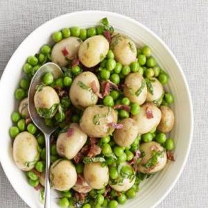 Pea, pancetta & potato salad_image