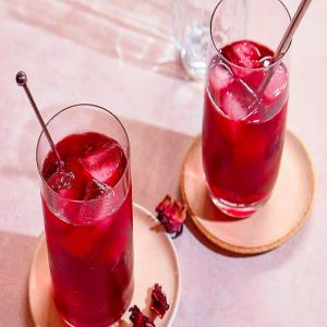 Iced hibiscus tea image