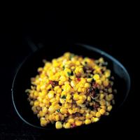 Stir-fried corn with chilli, ginger, garlic and parsley_image