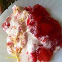 Strawberry Jell-O Dessert image