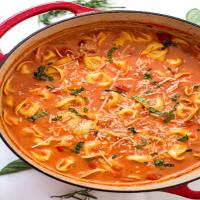 One-Pot Creamy Tomato Tortellini Soup Recipe - (4.2/5) image
