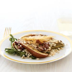Radicchio and Escarole Salad with Barley and Roasted Pears image