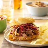 Sweet & Spicy Pulled Pork Sandwiches image