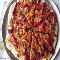 Homemade Pizza with Sweet and Spicy Sauce Recipe - (4.3/5)_image