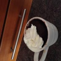 Quick and easy chocolate mug cake. image