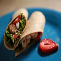Grilled Chicken and Strawberry Salad Wrap_image