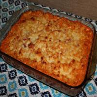 Baked Mac and Cheese with Italian stewed tomatoes image