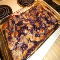 Blueberry, Bread Pudding image