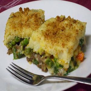 The Mixture - Green Bean, Mashed Potato, Ground Beef Casserole_image