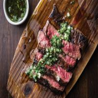 Grilled Beef Skirt Steak With Onion Marinade image