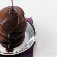 Chocolate Griddle Cakes with Chocolate Sauce image