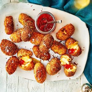 Smoked cheddar & chilli jam croquettes image