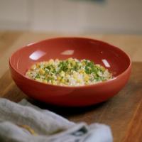 Corn Risotto with Herbed Parmesan Cream image