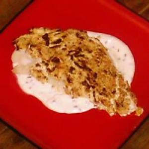 Broiled Halibut with Goat Cheese Crust image