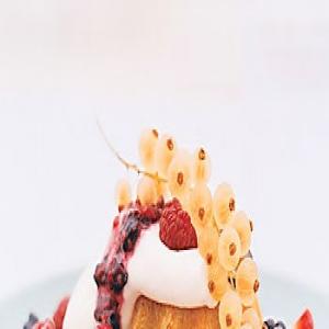 Lemon Sun Cakes with Berries and Cream image