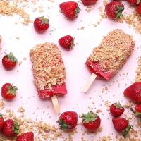 Vegan Strawberry Shortcake Pops Recipe by Tasty image