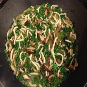 Udon, Shiitake and Kale in Miso Broth image