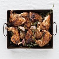 Roast Chicken with Herb-and-Garlic Pan Drippings image