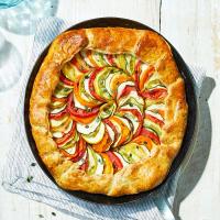 Ratatouille tart with flaky cheddar & thyme pastry image