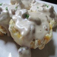Sausage and Cheddar Sour Cream Gravy image