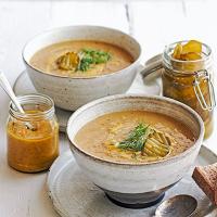 Danish-style yellow split pea soup image