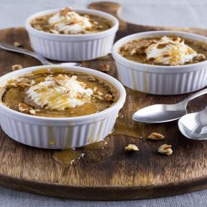 Bean Pudding With Butterscotch Sauce image