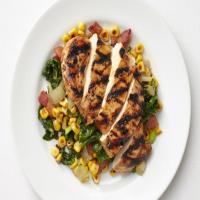 Balsamic Chicken with Corn and Swiss Chard image