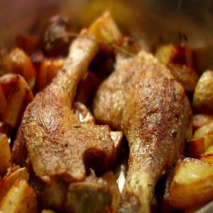 Roasted Duck Legs and Potatoes_image