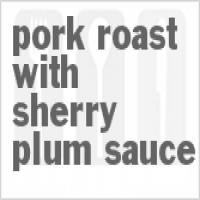 Slow Cooker Pork Roast With Sherry Plum Sauce_image
