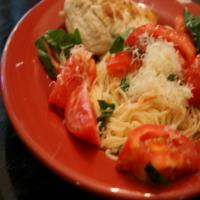 Quick Tomato, Basil & Garlic Pasta Dinner image