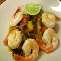 Calypso Shrimp With Black Bean Salsa image