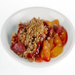Peach and Strawberry Crumble image