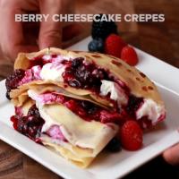 Berry Cheesecake Crepes Recipe by Tasty_image