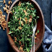 Collard Greens Salad with Ginger and Spicy Seed Brittle Recipe - (4.6/5) image