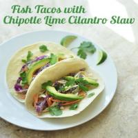 Fish Tacos with Chipotle Lime Cilantro Slaw Recipe - (4.7/5)_image