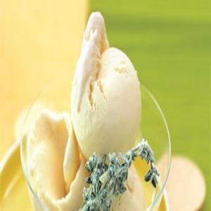 Honey and Thyme Ice Cream with Candied Thyme_image