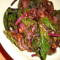 Beet Greens With Caramelized Onions_image