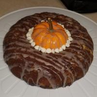 Pumpkin White Chocolate Cake image