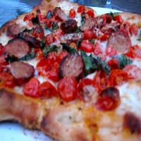 Pizza on the Grill W/Sausage & Mozzarella_image