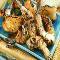Grilled Shrimp with Roasted Garlic-Herb Sauce image